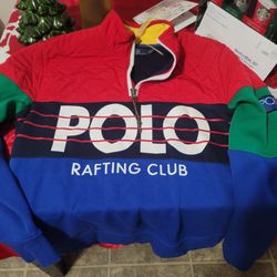 Men's Polo RAFTING CLUB Hybrid Sweatshirt $100