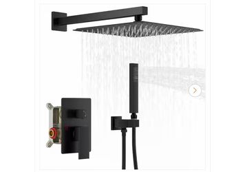 Single-Handle 2-Spray Shower Faucet 2.5 GPM with Easy to Install Pressure Balance Valve in Oil Rubbed Bronze