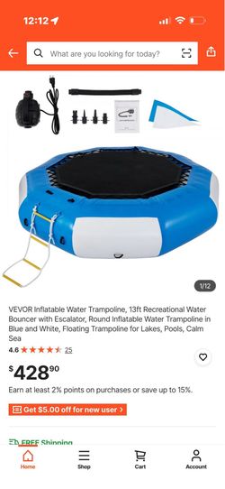 New water trampoline $380