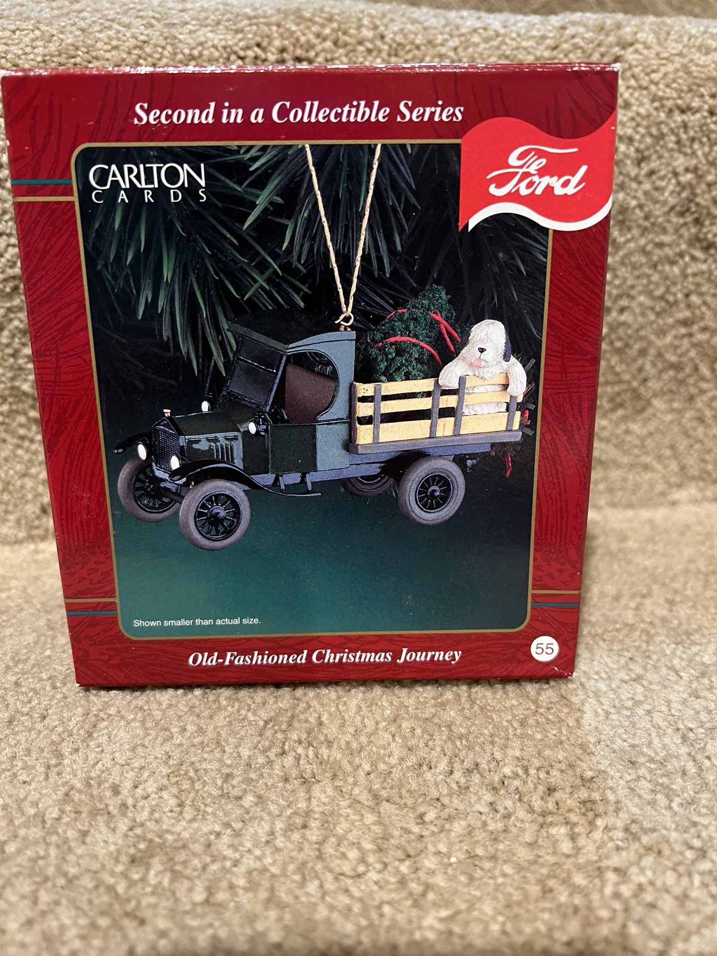 Carlton Cards Heirloom 2000 Collection FORD Old-Fashioned Christmas Journey 