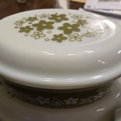 Pyrex Divided Serving Piece Green Mint