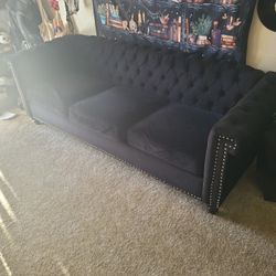 Black Studed Couch