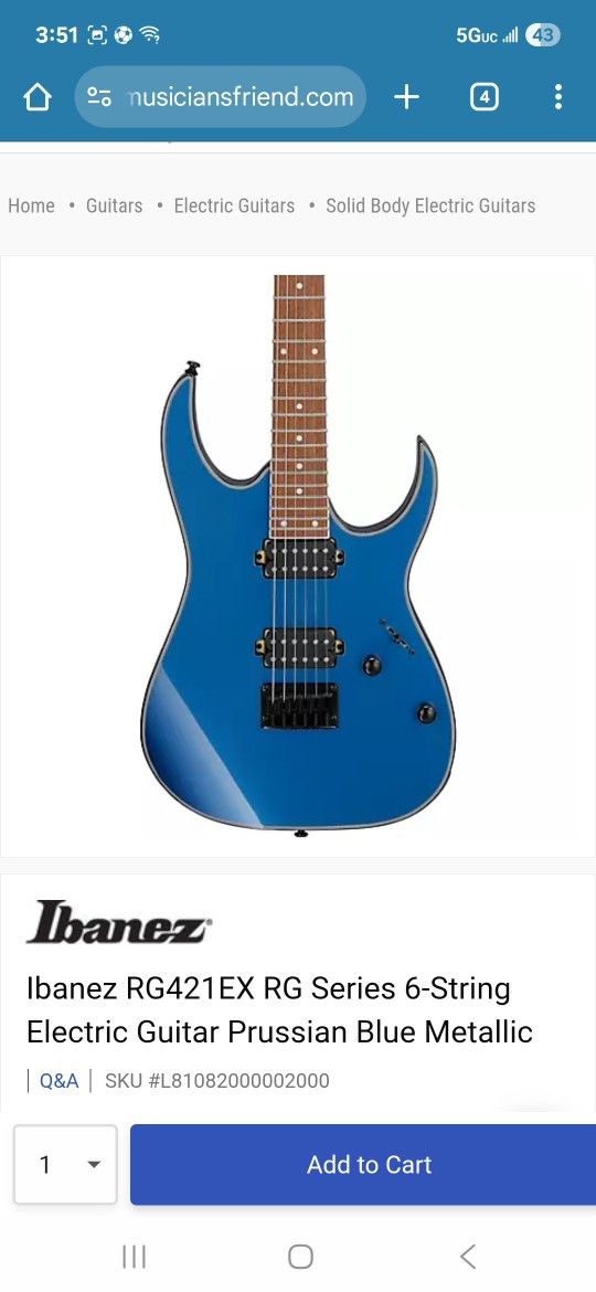 Ibanez Rg421ex