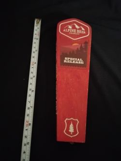 Rare Old Alpine Beer Company 8 1/2 inches Tap Handle Special Release 