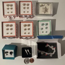 9 Boxes Of Different Jewelry Items