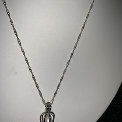 Vintage 18KGP Drop Pendant White Freshwater Cultured Pearl Caged