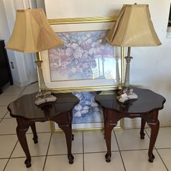 Furniture And Decoration Set $99 For All Or Best Offers… 🎁🚚🍀🎈 Side Table, Lamps, Frame, House And Office Furniture And Decoration 