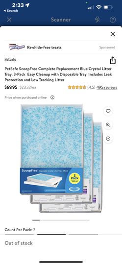 Brand new PetSafe 3 Pack Liter Trays 