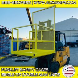 Safety cages For forklift Attachments 