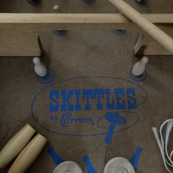 Vintage Skittles By Carrom Bowling Game