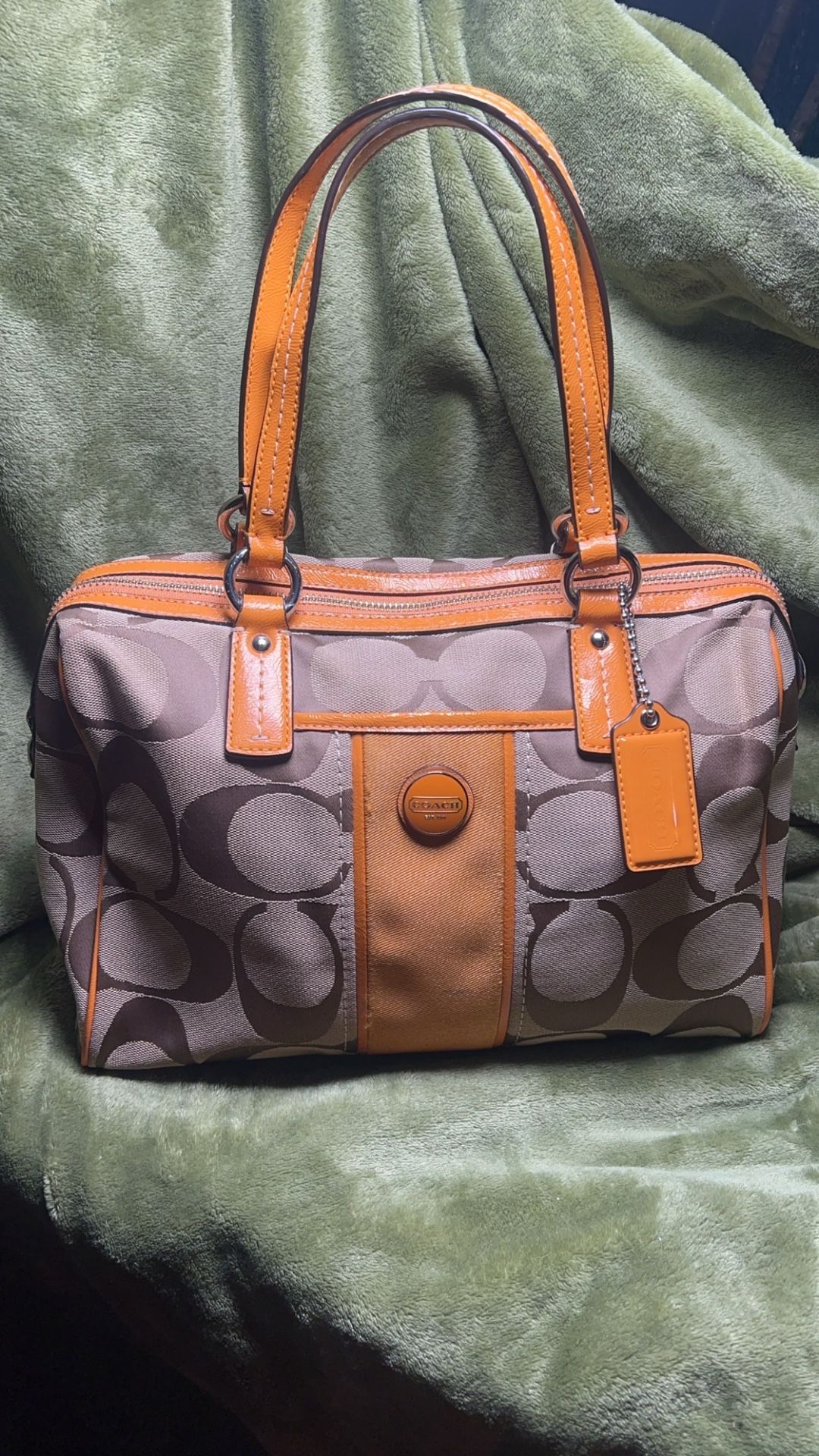 Coach F23304 Signature Foldover Tote