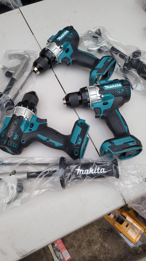 Makita Impact And Hammer Drill 18volt Each 3ra Generation