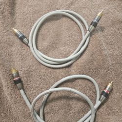 Monster M-Series M550i RCA Cables - 1 Meter (3.3ft) Matched Pair