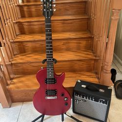 Epiphone Les Paul Guitar (Brand New) W/ Fender Amp 
