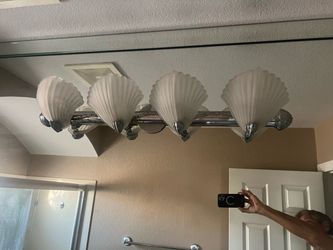 Seashell glass sconce replacements