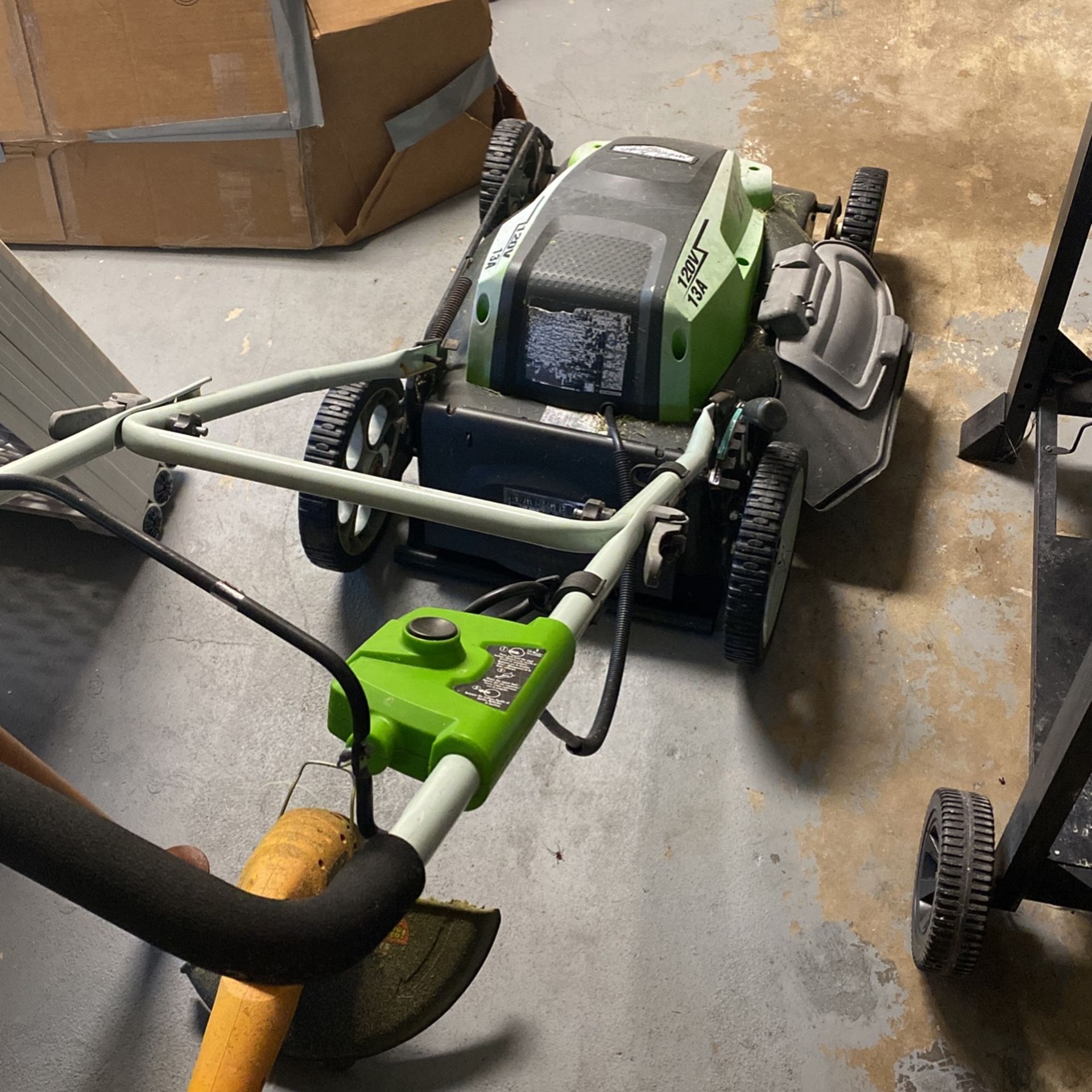 Corded Mower Comes With Extension Cord 50 Feet