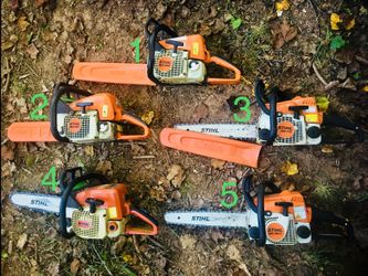 4x Nice Low use stihl chainsaws- price for each saw in details below- will Trade- READ AD FIRST!!!⬇️