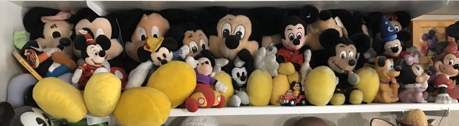 50 piece Disney Mickey Mouse & Friends Collection of teddies figures telephones plush toys