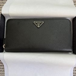 Brand New With Receipt, Box And Certificates - Prada Bifold Woman’s Wallet