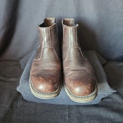 TIMBERLAND MEN'S LARCHMONT DARK BROWN LEATHER CHELSEA BOOT  Size 9.5