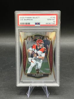 2020 Select Joe Burrow Premier Level Football Rookie RC #146 PSA 10 Bengals
