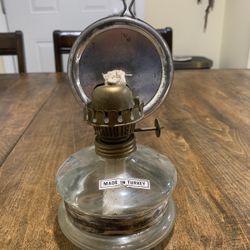 Antique Turkish Oil Lamp 