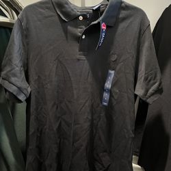Chaps Black Colar Shirt 