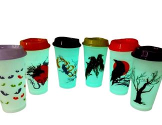 Starbucks Limited Edition Fall 2022 Halloween Reusable Glow-in-the-Dark Cups!!!