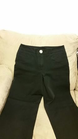Black stretch khakis size 8