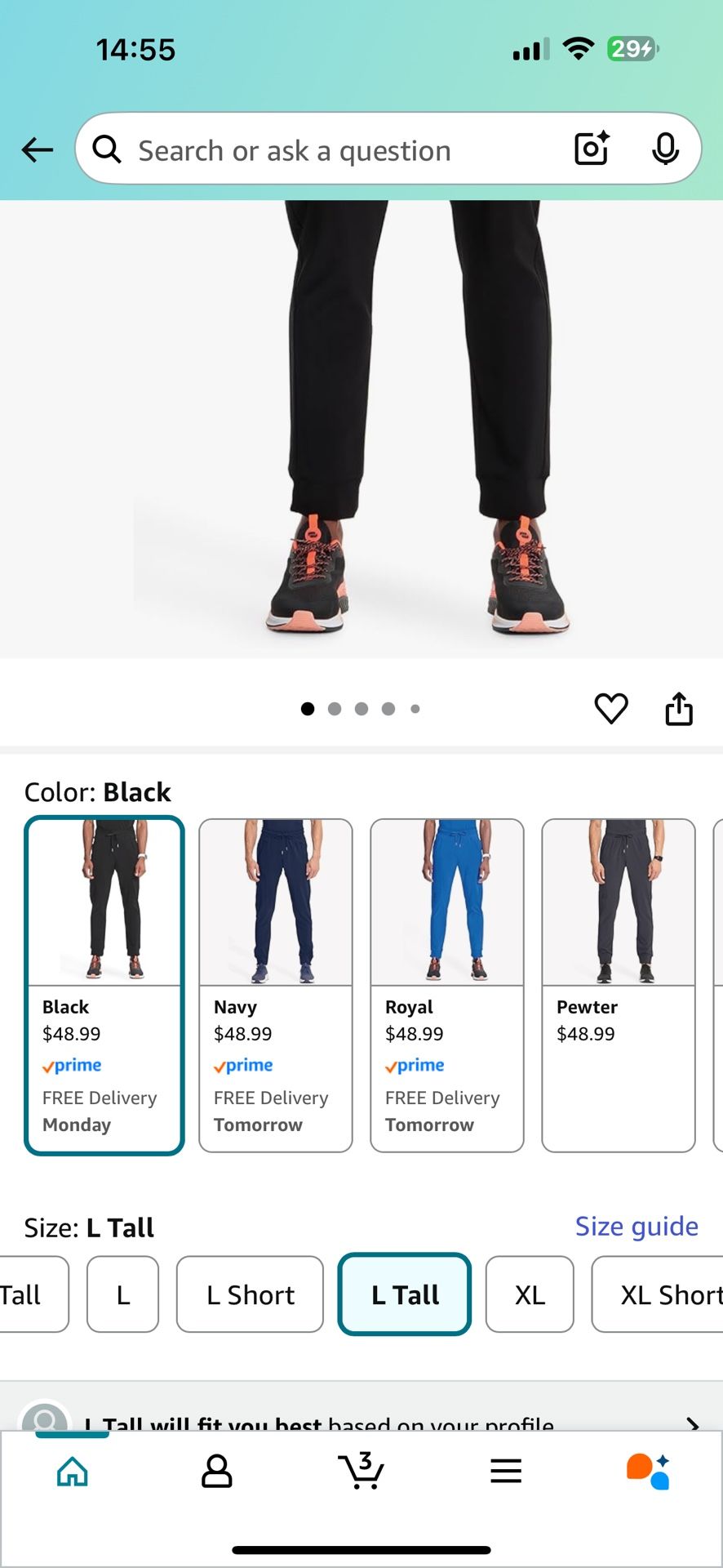 Infinity Men’s Jogger Scrubs