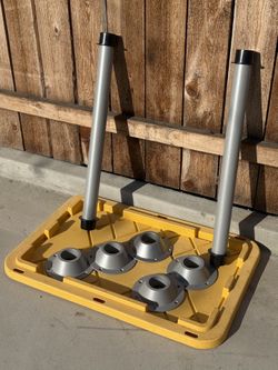 Adjustable Table Legs with Mounting Bases – Heavy Duty (Set of 2)
