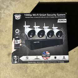 Night Owl 10-Channel 1080P 1TB NVR Security 4 Camera System Spotlight 