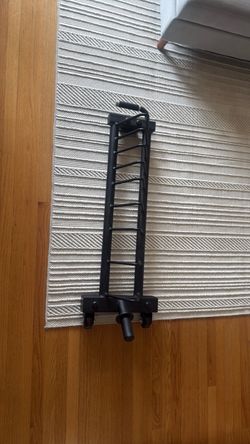 Black Metal Weight Plate Storage Rack
