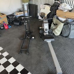 Row Machine And Squat Machine