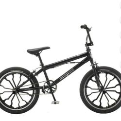 Mongoose Rebel Kids BMX Bike, 20-in. Wheels, Children & Tweens Ages 7-13, Black Bicycle