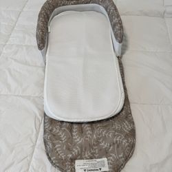 Snuggle Nest Portable Infant Lounger – With Music, White Noise & Night Light, 0-4months