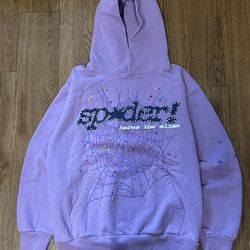 Black on purple Sp5der hoodie size M