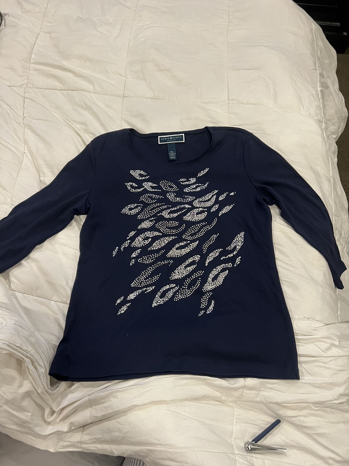 Karen Scott Long Sleeve Blouse