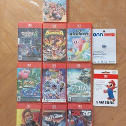 Nintendo Switch 2 Games And Memory Cards 