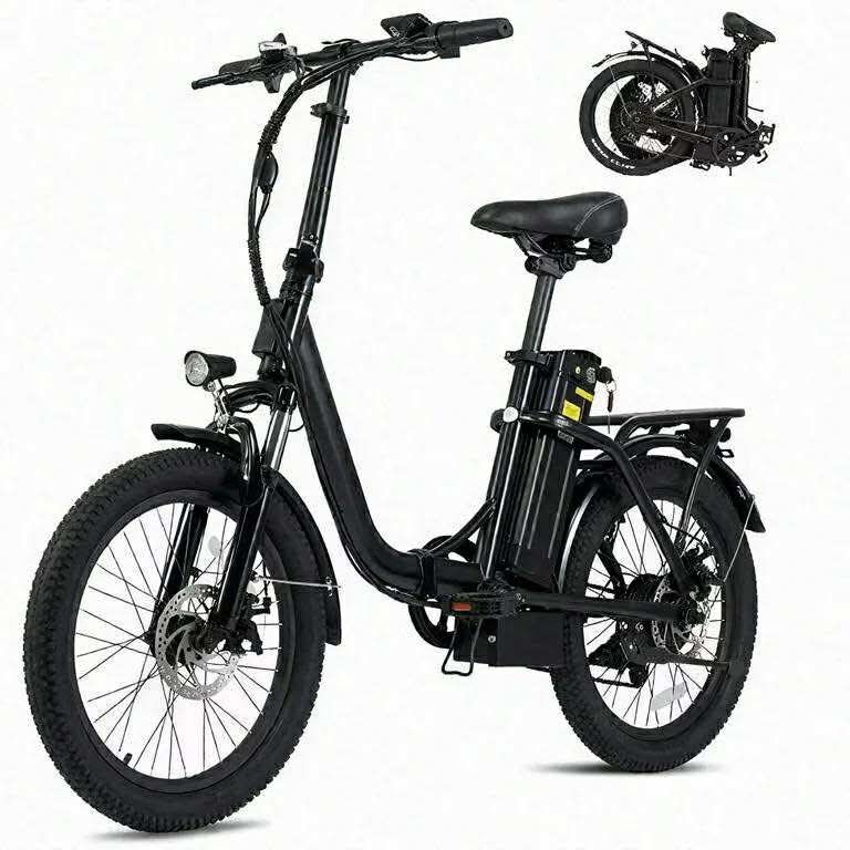 20 Inch Fat Tire Electric Bike, 350W Motor 20MPH Folding Electric Bicycle for Adults, 48V Removable Battery, Commuter Ebike, UL2849