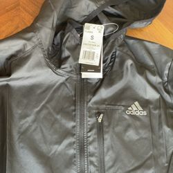 Black Adidas Windbreaker