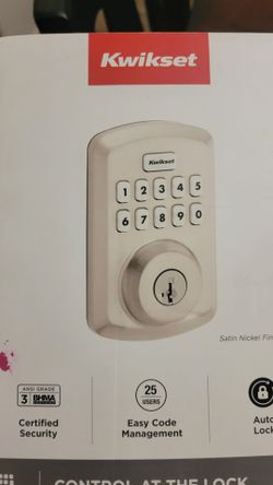 Powerbolt 250 10-Button Keypad Satin Nickel Transitional Electronic Deadbolt Door Lock