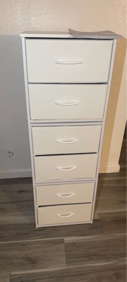 3-Pack Stackable Storage Drawers (6 Drawers Total), White Closet Organizer for Clothes, Stackable Drawer Dresser for Closet, Stackable Drawers for Bed