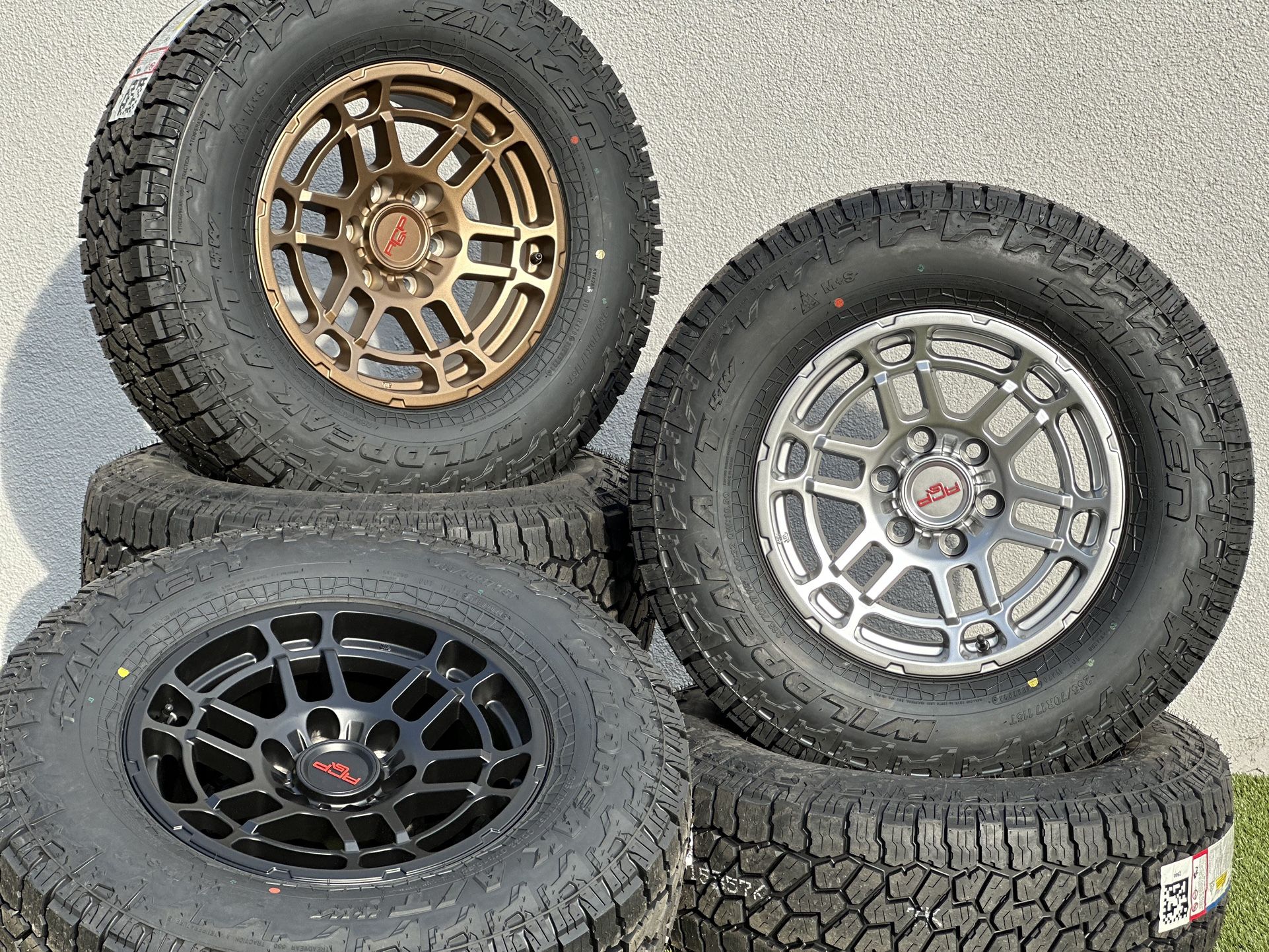 NEW 17” Toyota TRD Pro Style wheels Rims 265/70R17 A/T Falken Tires Tacoma 4Runner FJ Tundra Sequoia