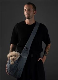 NEW DOG SLING CARRIER FOR SMALL DOG GRAY