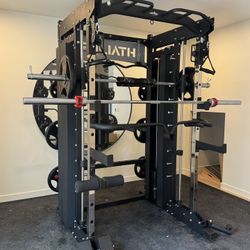 Smith Machine , Squat Rack , Bench Press , Leg Press , Pulley System Machine For Your Weights 