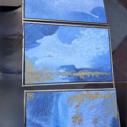 3 Set Art Pieces— Ocean 