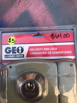 Geo security rim lock by Black & Decker