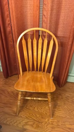 2 identical kitchen/ dining all wood chairs