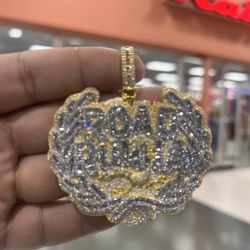 Large Road Runner Pendant available in Gold and Silver 